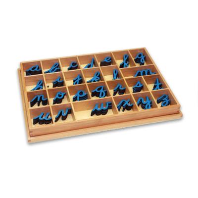 China Europe Chinese Children's Small Movable Alphabet Cursive-Blue Importers Learning Toy for sale