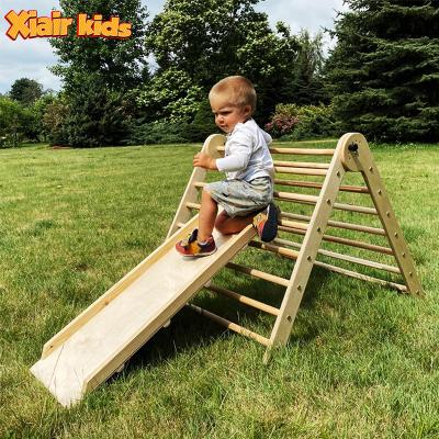 China Foldable Dreieck Xiair Kids Climbing Frame Montessori Pickler Triangle Kids Eco-Friendly Multifunctional Indoor Exercise Play Sets With Ramp for sale