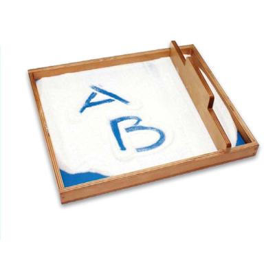 China Wholesale Montessori Baby Sand Trays Europe Wooden Educational Toys Porcelain for sale