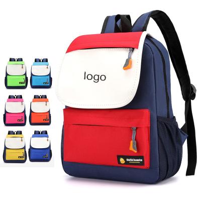 China hot seller Free Custom Logo Printing Classical Girls Kindergarten Bags For Kids Cheap Price Boys Backpack School Children Class for sale