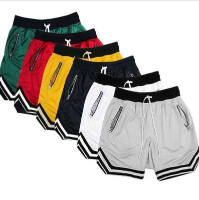 China Custom LOGO 2022 Hot Sale Solid Loose Mesh Quick Dry Sport Short Pants For Men Fitness Plus Size Casual Shorts Men for sale