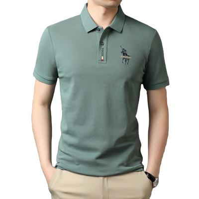 China 100% Cotton Custom LOGO Blank Men's Golf T Shirts Embroidered Logo Plain Short Sleeve Polo Shirts for sale