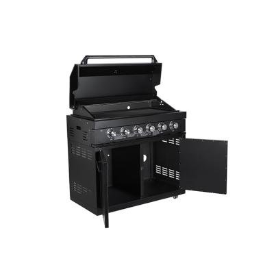 China Large Black Stainless Steel Portable Multi Function BBQ Grill Gas Grill Best Quality Stainless Steel Grill for sale