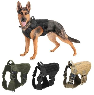 China Stocked Breathable Military Adjustable Duty Training Hunting Tactical Dog Vest Harness for sale