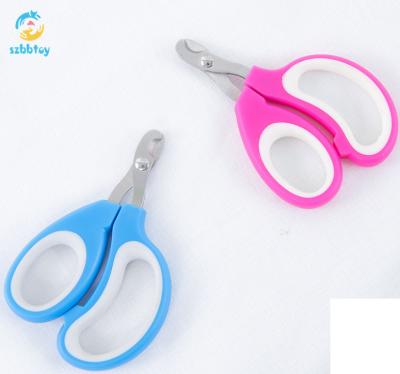 China Pet Stocked Cat Dog Nail Scissors Stainless Steel Grooming Scissors for sale