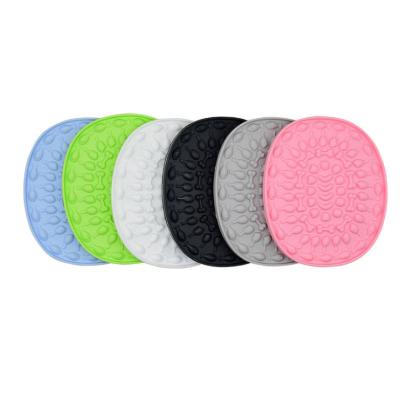 China Stocked Hot Sale Silicone Pet Lick Pad Mat With Suction Cups Dog Lick Mat for sale