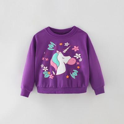 China 2021 New Breathable Girls Cartoon Children's Round-necked Children's Clothing Long-sleeved Clothing for sale