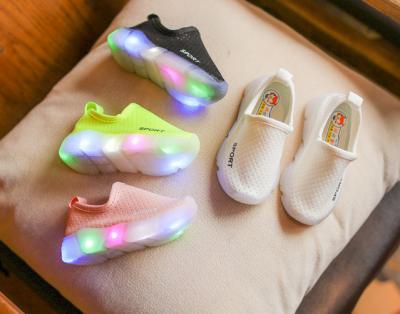 China New Children's Shoes Children's Slip-On Led Shoes Led Light Weight Children's Shoes for sale