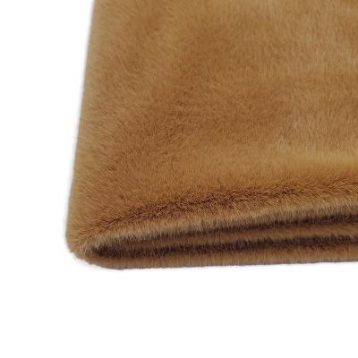 China Toy Top Grade Perfect Grade Uneven Cut Faux Rabbit Fur 700 100% Polyester Chiffon Fabrics For Rabbit Fur Slippers Cape for sale