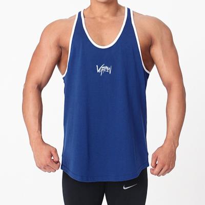 China Viable Factory Wholesale Mens Sports Fitness Tank Tops Running Tank Tops Slim Fit Men's Training Shirt Breathable Sleeveless T-Shirt for sale