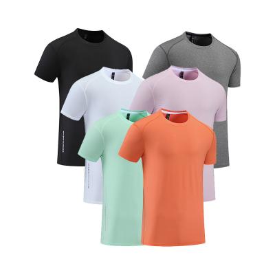 China High Quality Custom Made Mens Fitness Polyester T-shirt Blank Sports Wear Antibacterial Bodybuilding Gym Clothing for sale