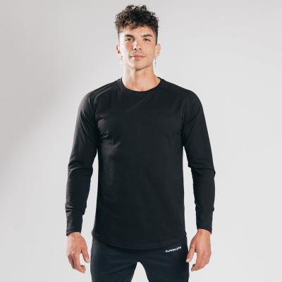 China 2022 Hot Selling Antibacterial Men's Long Sleeve Casual Fitness Sports Shirt Thin Cotton Running Bottoming Shirt Tracksuits for sale