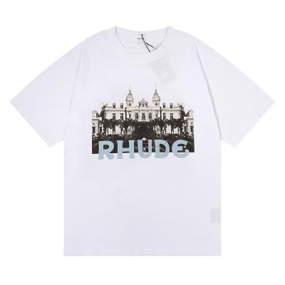 China 2022 Summer Top Selling Castle Viable Hot T-shirt Printing Sleeve Men's Top Loose Soft Short T-shirt for sale