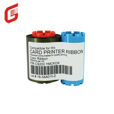 China COMPATIBLE CS200 YMCKOK color ribbon 330prints for Hiti CS200e CS220e card printer for sale