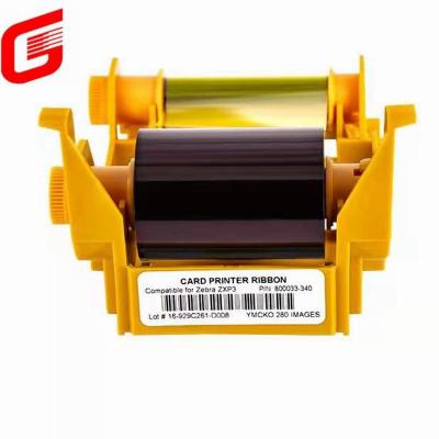 China Zebra ZXP Series 3 Printer 800033-340 YMCKO COMPATIBLE Color Ribbon - 280 Copies for sale