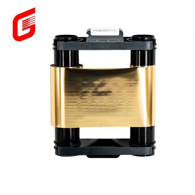 China Evolis Badgy CBGR0500GL COMPATIBLE 500images Gold Metallic Ribbon for Badgy 100 200 ID Card Printer for sale