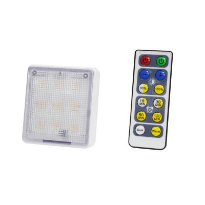 China Modern Variable Color Temperature Night Lighting IR Remote Control Led Night Light With Batteries Powered for sale