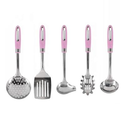 China New Design Stylish Electroplating Custom Viable 13 Piece Stainless Steel Kitchen Turner Cookware and Gadget Set for sale