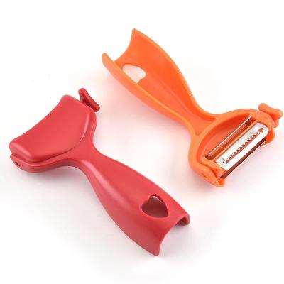 China Sustainable Innovative Design 3 in 1 Serrated Blade Holder Fruit and Vegetable Potato Peeler for Kitchen for sale