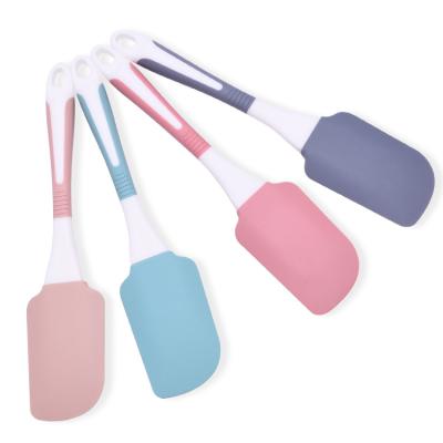 China Sustainable Bakeware Tools Non Stick Silicone Butter Scraper Pastry Brush Cake Scraper for sale