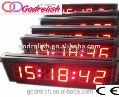 China Multifunctional Metal LED Christmas Countdown Clock Low Price for sale