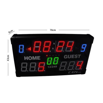 China Cheap Custom Multifunctional Wireless LED Scoreboard Price Basketball Led Electronic Scoreboard for sale