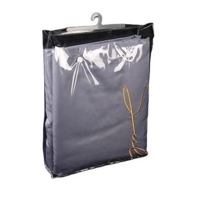 China Customized Transparent PVC Clothing Bag BIODEGRADABLE Packaging Bag for sale