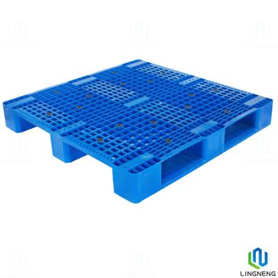 China Single Face HDPE Heavy Duty Plastic Pallets Euro Custom Plastic Pallet 1100x1100x160mm for sale