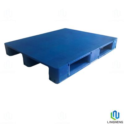 China Single Face Euro Solid Plastic Pallets , Flat Racking Plastic Pallets 1200*1000*150 for sale