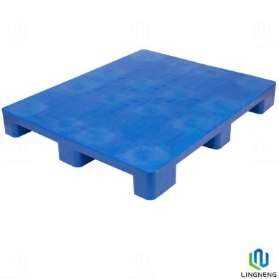 China Anti Slip Heavy Duty Plastic Pallet Blue 1200*1000*150mm With Nine Feet / Smooth Top for sale