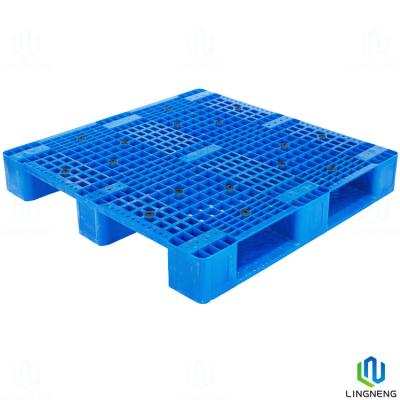 China Stackable Nestable Plastic Pallets 1200X1200X160mm 3 Runners  Heavy Duty for sale