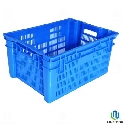 China 40L Stackable Plastic Milk Crates , Plastic Turnover Box OEM ODM for sale