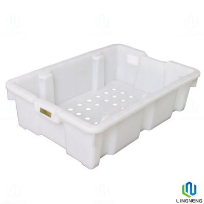 China Frozen Plastic Food Crates Stackable Nestable Plastic Fruit & Vegetable Crates for sale