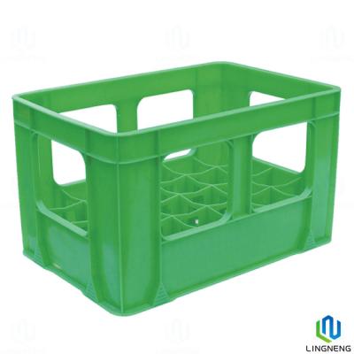 China Supermarket Beer Drink Heavy Duty Plastic Milk Crates , Logistic Shipping Storage Box for sale