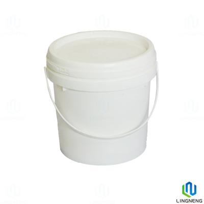 China Round Recyclable 2.5 Litre Bucket With Lid And Handle Customized for sale