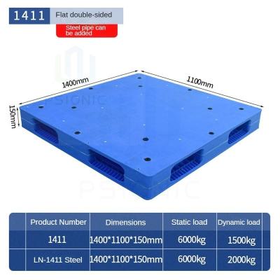 China Stackable Double Sided Plastic Pallet HDPE And Chemical Resistance for sale