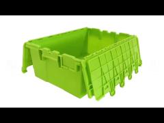 Nestable Stackable Heavy Duty Reusable Plastic Shipping Totes Containers With Dolly