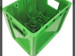 Collapsible Stackable Storage Crates Plastic Bottle Crates Logo Customized