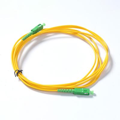 China FTTH Duplex Cord Multimode or Singlemode Fiber Optic Cable Jumper Patch Braid and with LC SC FC APC for sale