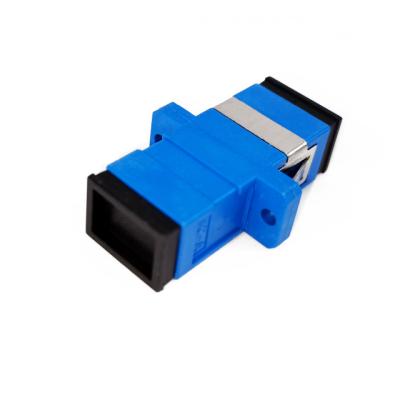 China Blue FTTH SC Female to SC Single Mode Female Simplex Fiber Optic Coupler UPC, Singlemode SC Fiber Optic Adapter, Network Internet Scam for sale