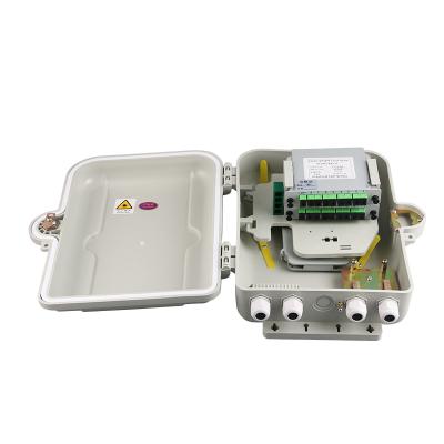 China Water And Dust Proof Outdoor Waterproof Termination Box PLC 16 Core Fiber Optic Distribution Box for sale