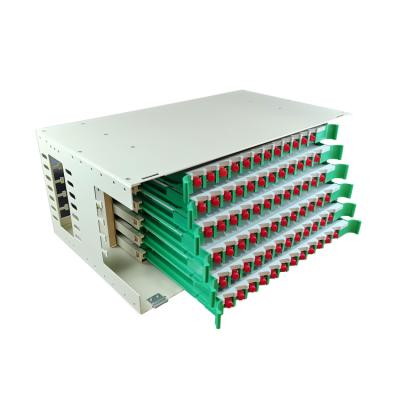 China Distribution Frame Panel Replaceable Fiber Optic Box Metal ODF Box 72 Mouth for sale