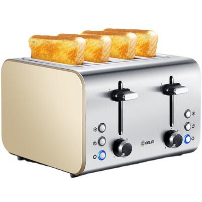 China Easy To Use 2 Slice Paint Stainless Steel Home Easy To Use Colorful Rubber Bread Toaster for sale