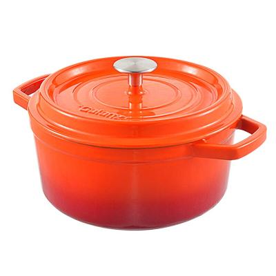 China Non Stick 24CM Cast Iron Enamel Pan For Soup Pot for sale