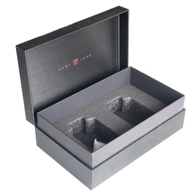 China Amazon Premium Recyclable Ceramic Gift Box Black Ceramic EVA Inlay Paper Tea Can Jewelry Candle Packaging Branded Packaging for sale