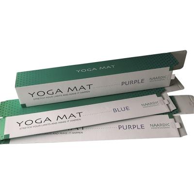 China Recyclable Logo Yoga Mat Packaging Corrugated Cardboard Custom Paper Shipping Mailing Box for sale