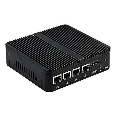 China Intel Celeron J4125 Fanless Mini PC 4 I210 / I211 Gigabit Ethernet Port Mini Firewall PC for sale