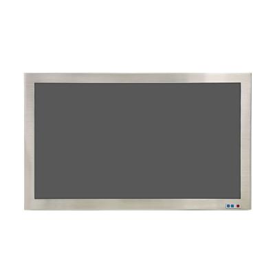 China 24 inch Full IP65 Industrial Stainless Steel Monitor 1000nits Anti-Glare Optical Bonding Te koop