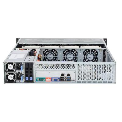 Chine 100-240 V AC IN 2u Rack NAS Serveur avec 16 emplacements DDR4 4 emplacements PCI-E3.0X16 2 emplacements PCI-E3.0X8 12 3,5 SATA à vendre