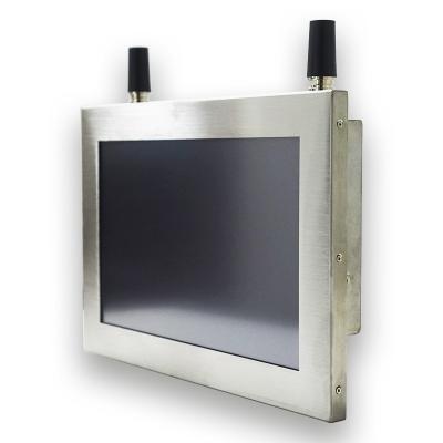 China Resolution 1280x800 Stainless Steel Panel PC 12 Inch Aluminium Alloy Material for sale